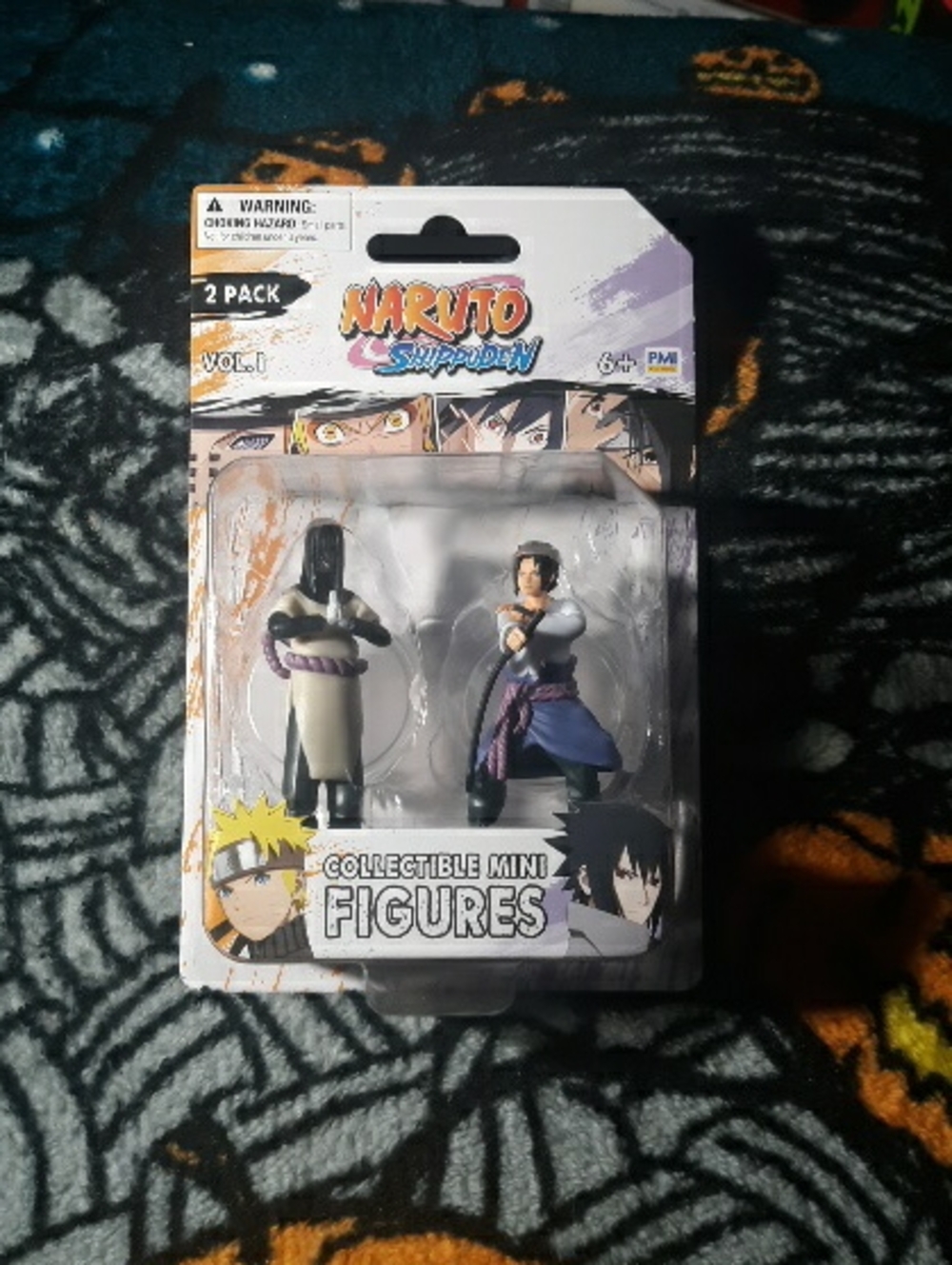 Naruto Shippuden Collectible Mini Figures 2-Pack - Purple & Black